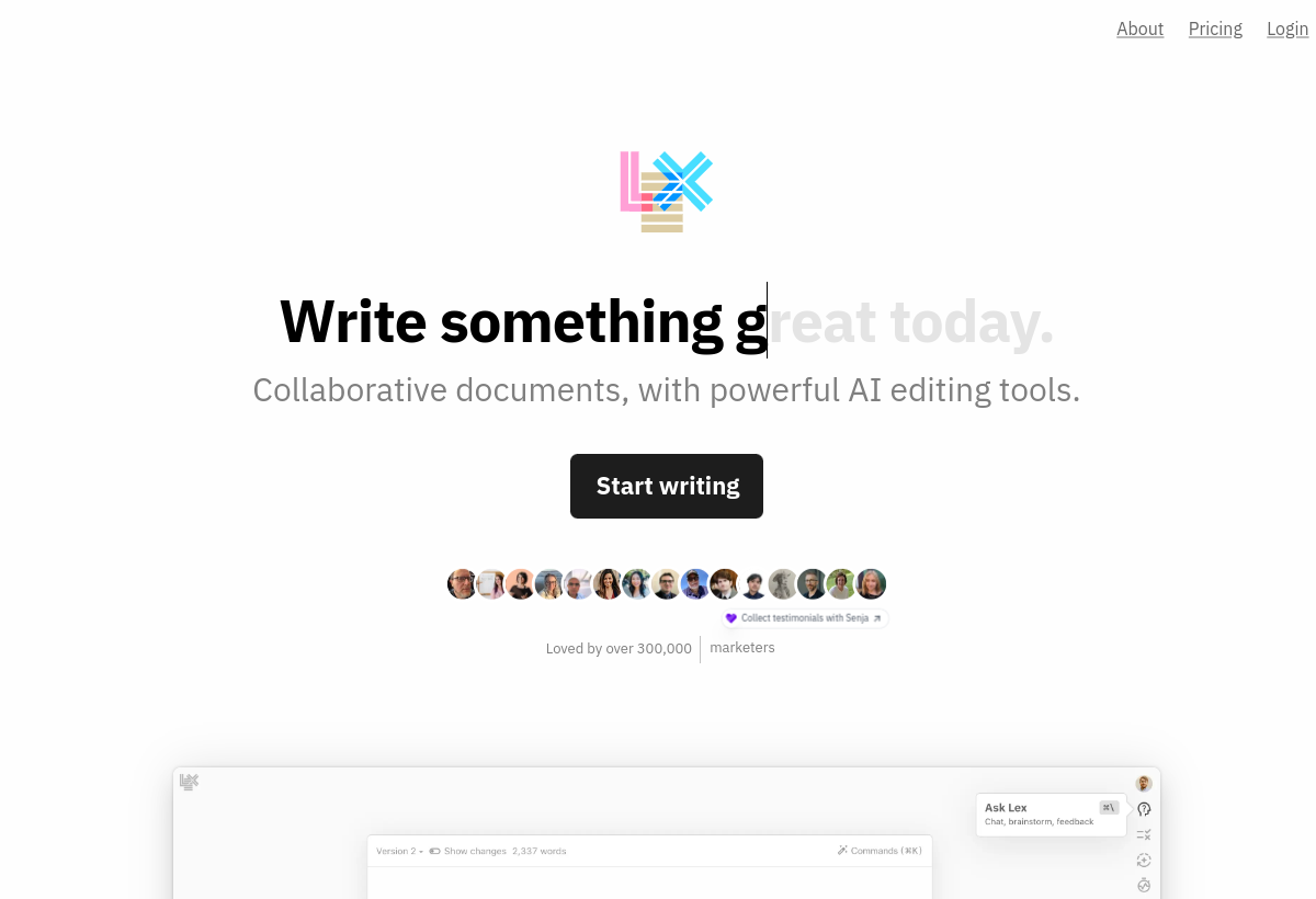 Lex screenshot