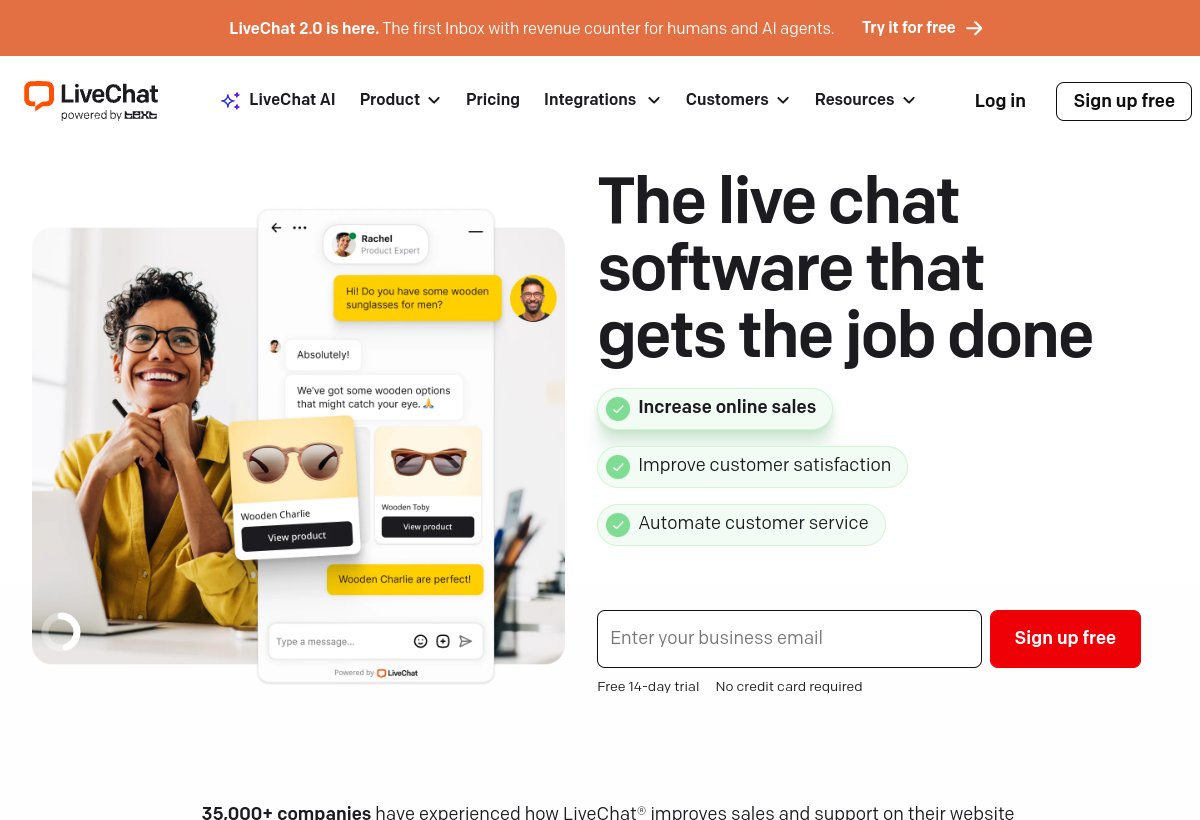 LiveChat screenshot