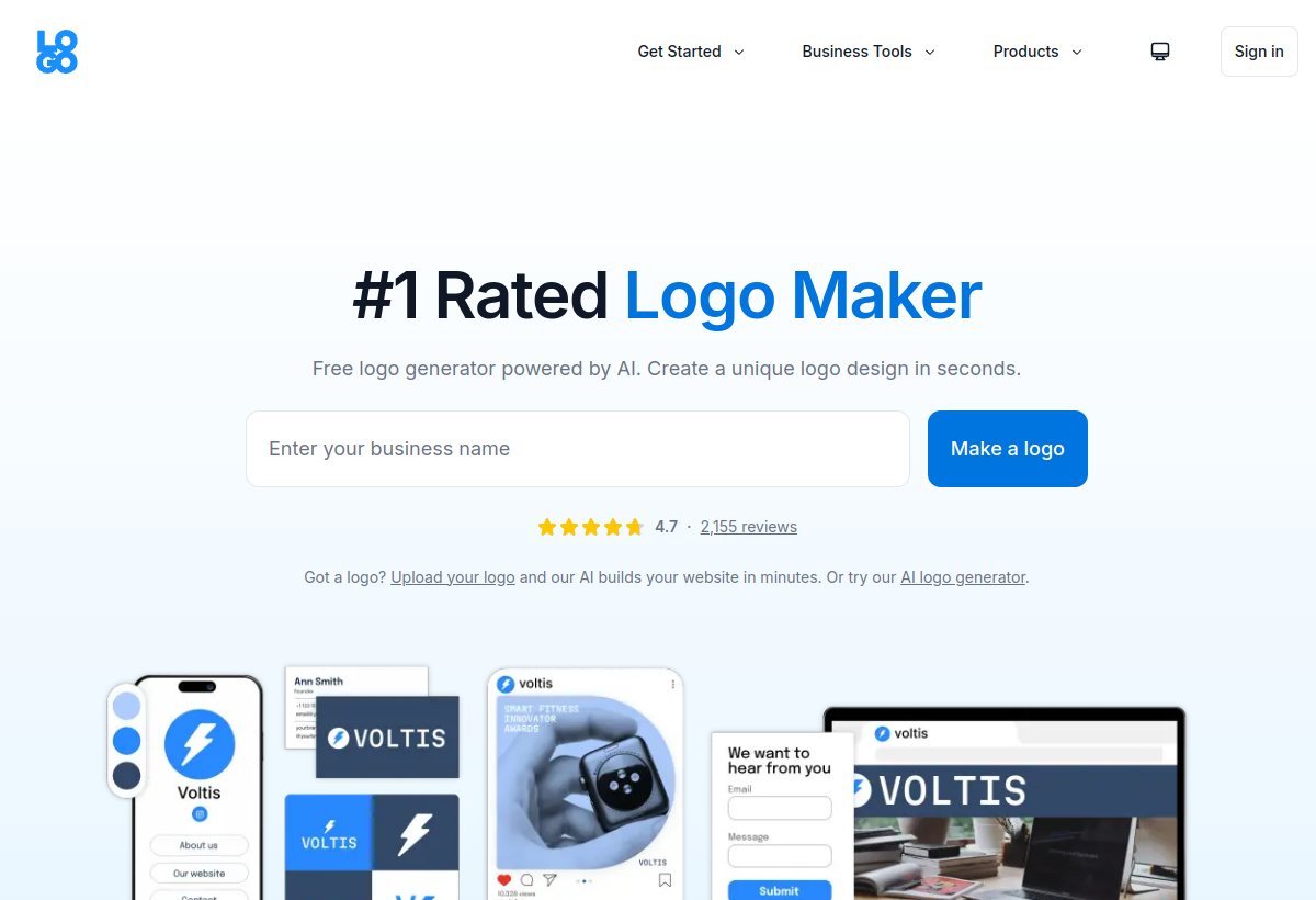 Logo.com screenshot