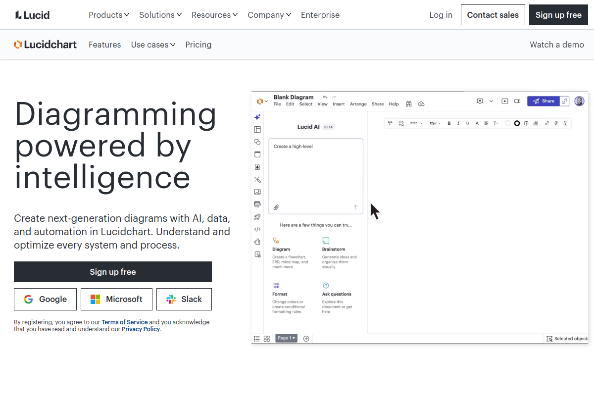Lucidchart screenshot