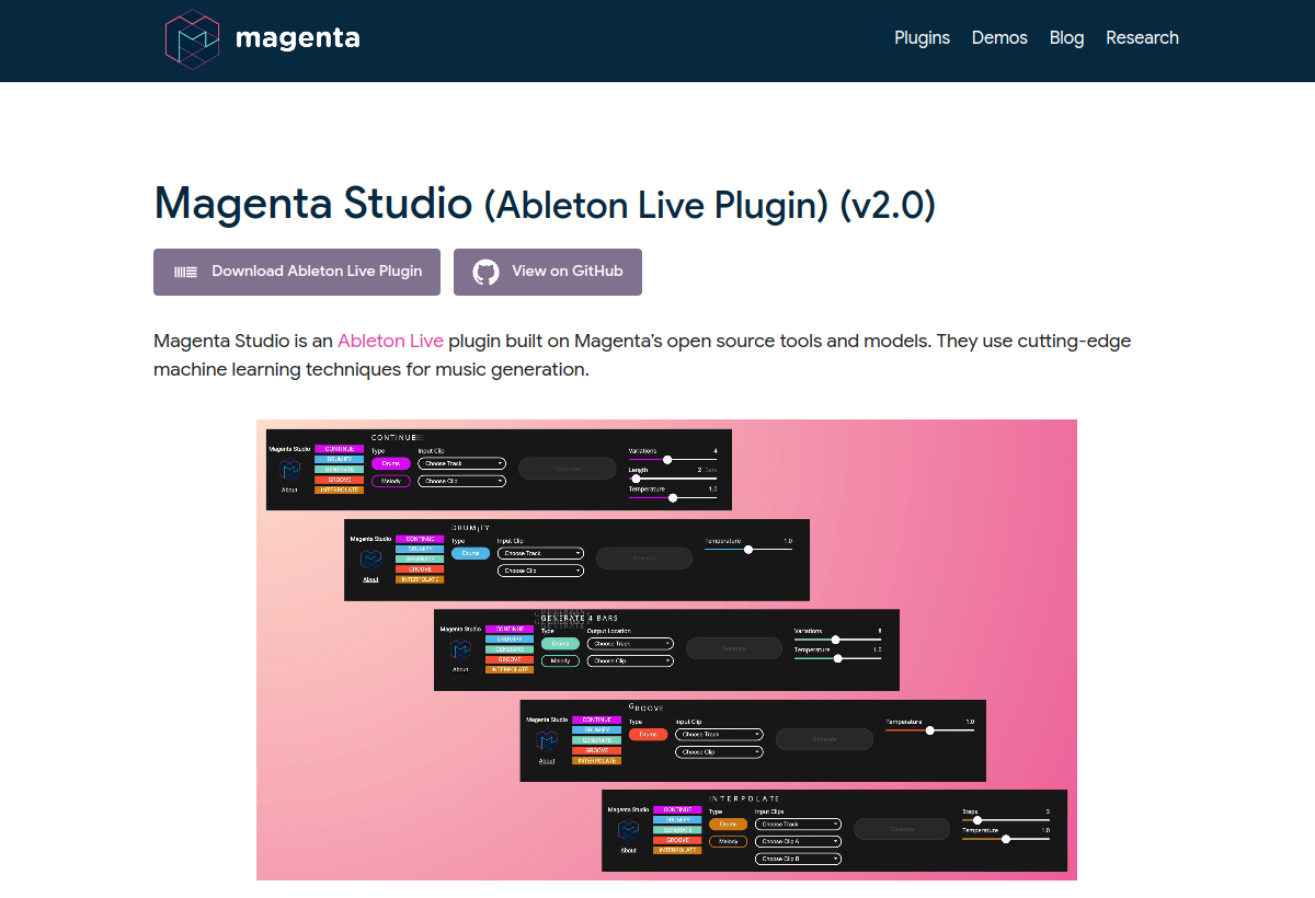 Magenta Studio screenshot
