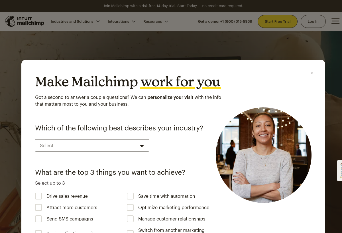 Mailchimp AI screenshot