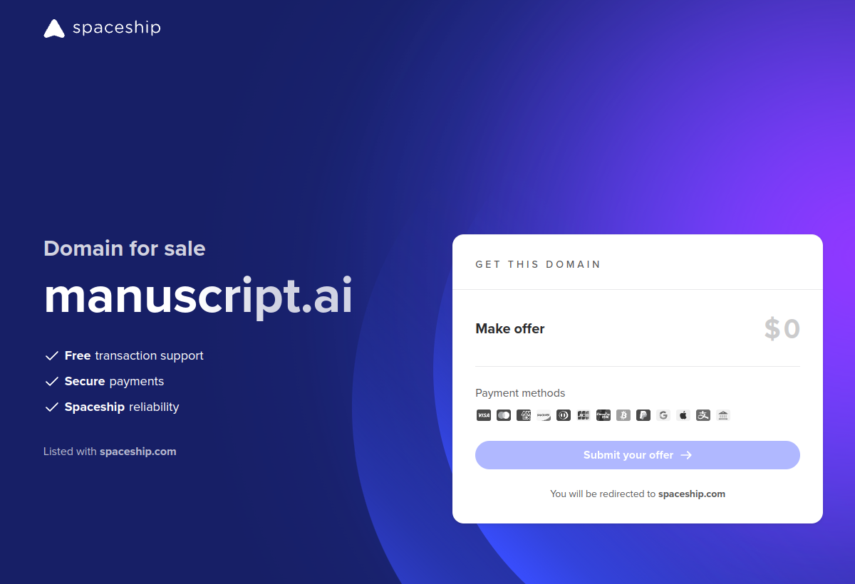 ManuscriptAI screenshot