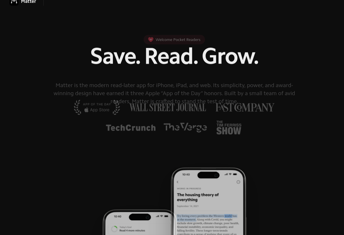Matter screenshot