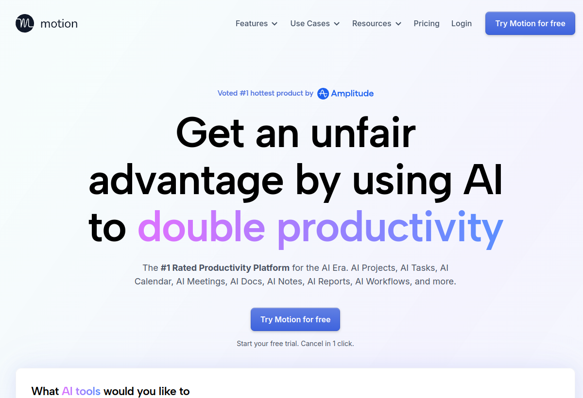 Motion screenshot