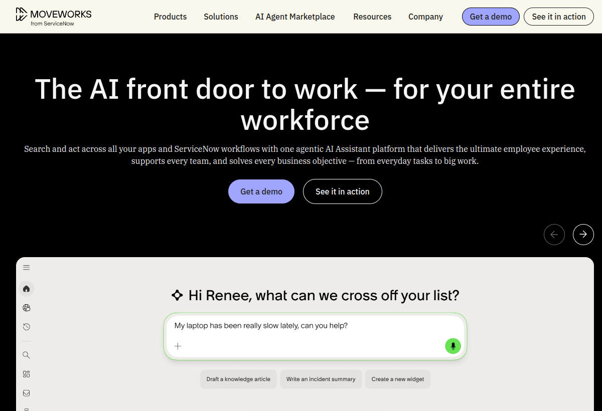 Moveworks screenshot