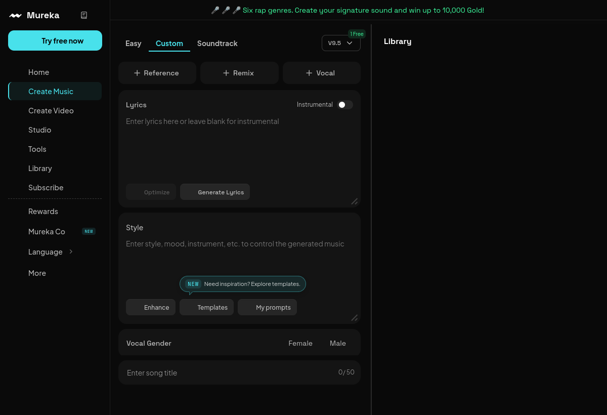 Mureka screenshot