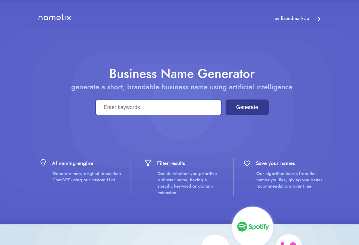 Namelix screenshot