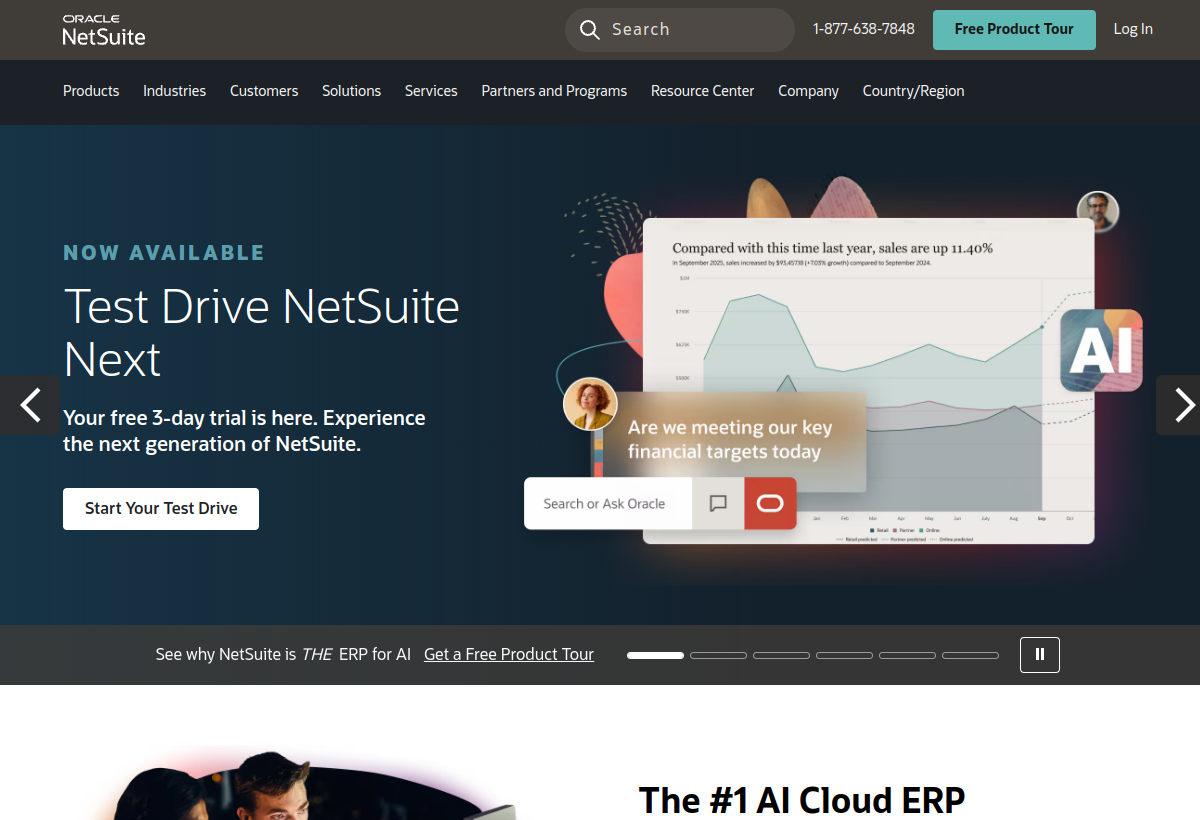 Oracle NetSuite screenshot