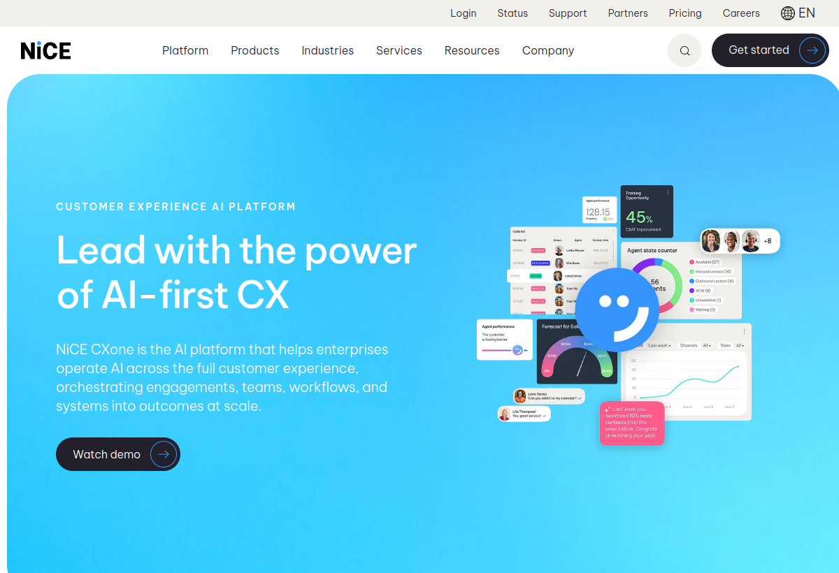 NICE CXone screenshot