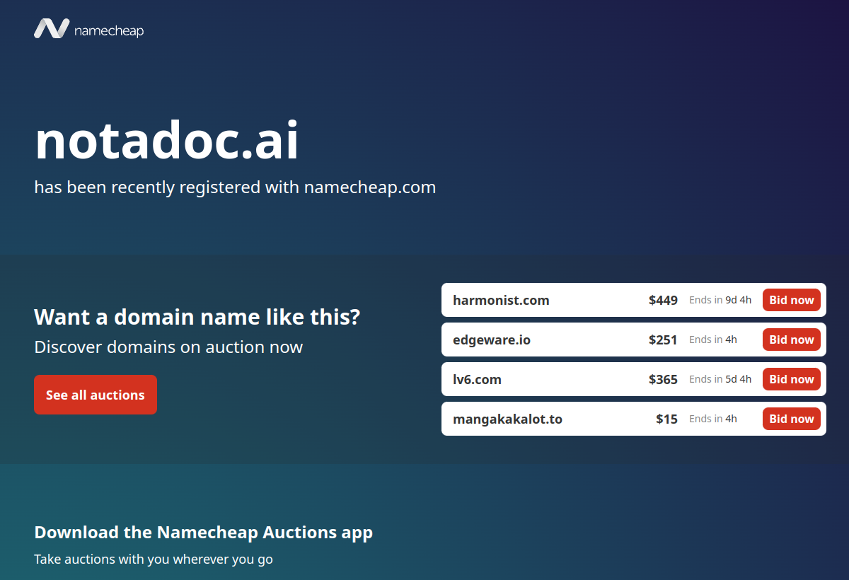 Notadoc screenshot
