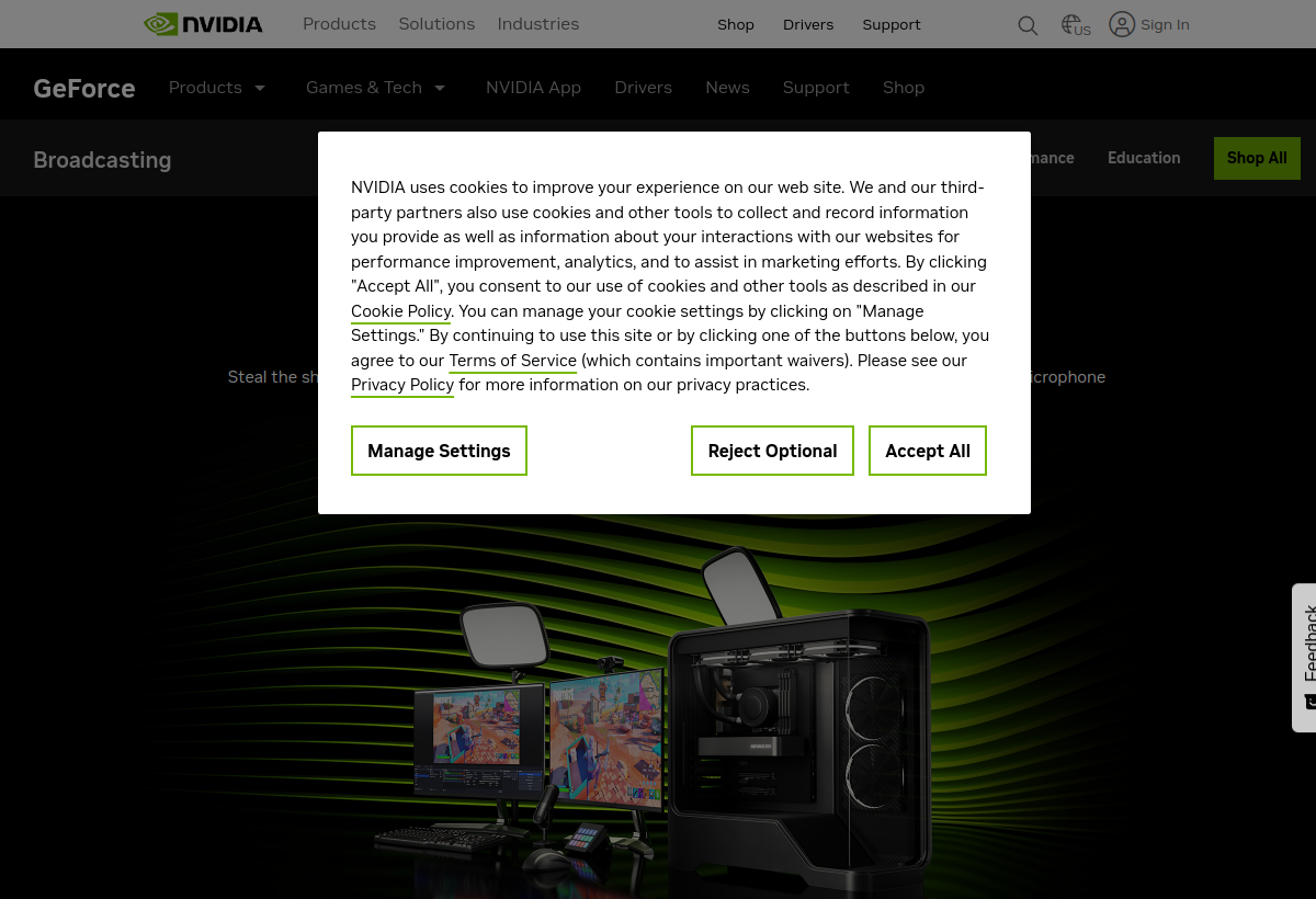 NVIDIA Broadcast screenshot