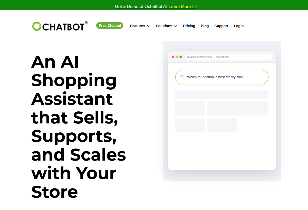 Ochatbot screenshot