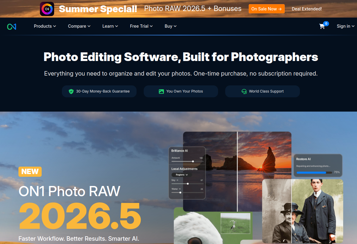 ON1 Photo RAW AI screenshot