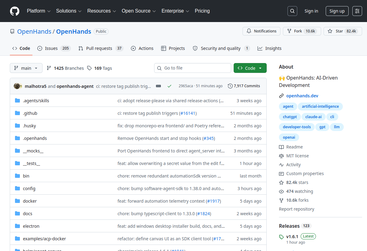 OpenHands screenshot