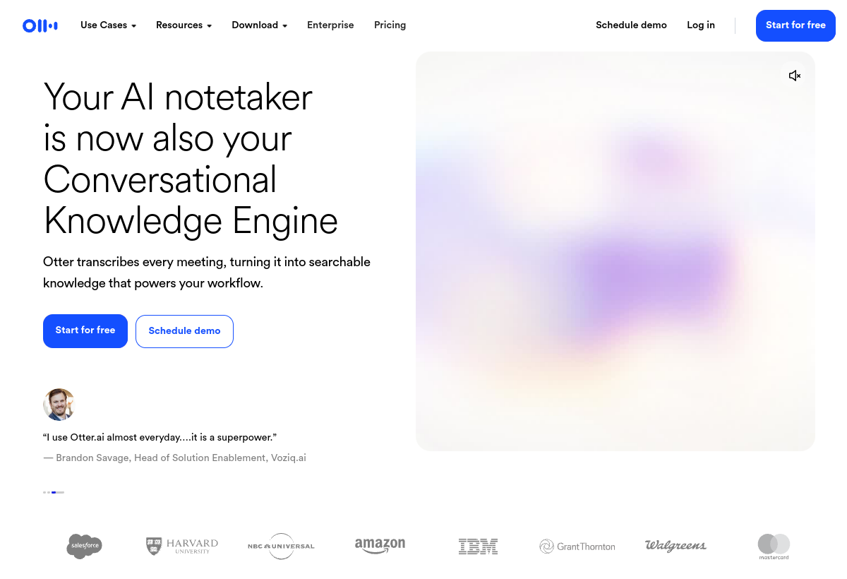 Otter.ai screenshot
