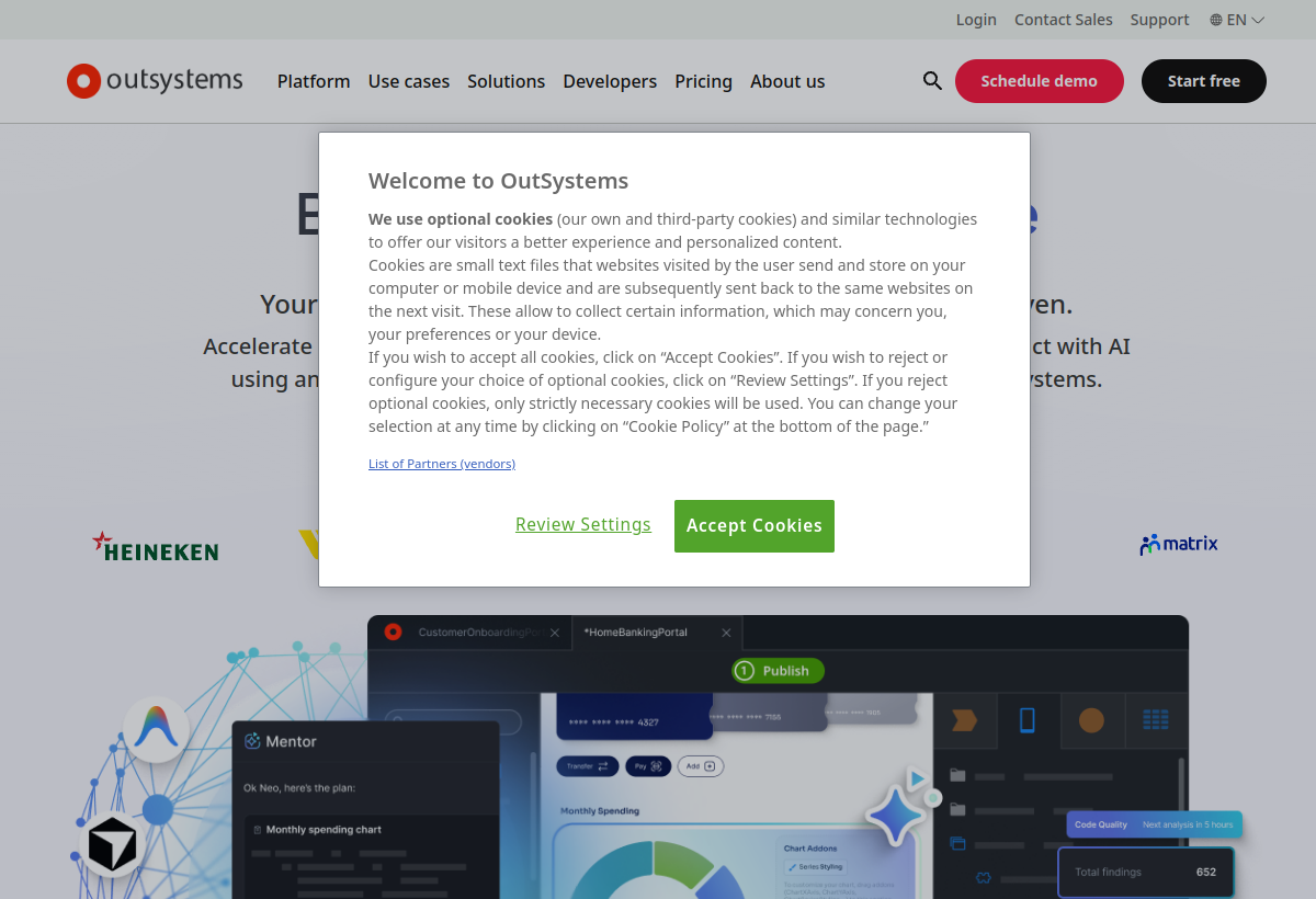 OutSystems screenshot