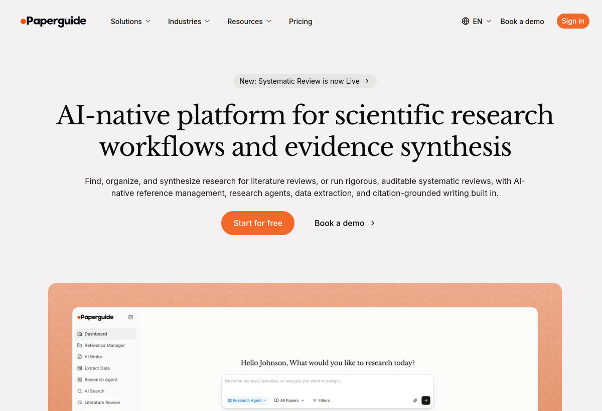 Paperguide screenshot