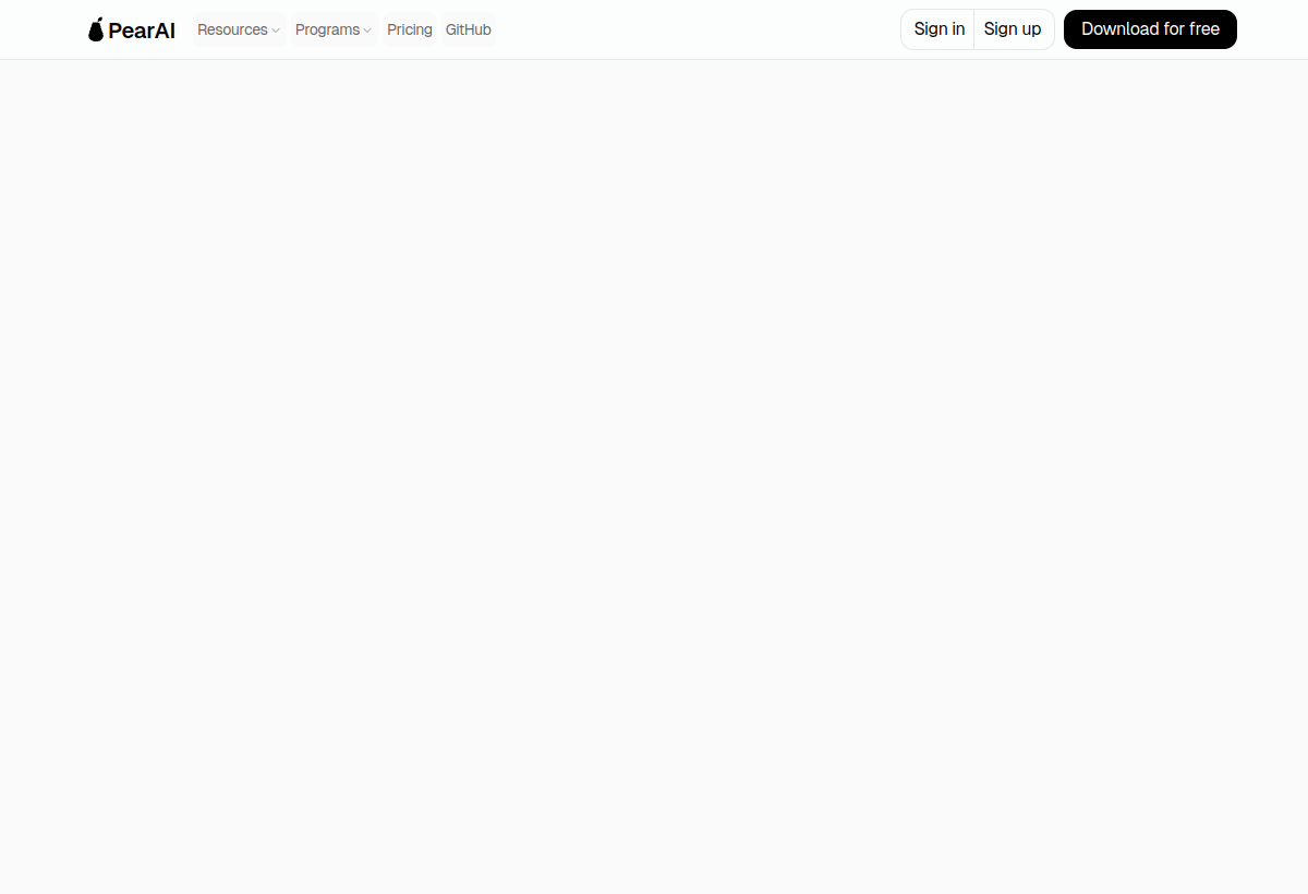 PearAI screenshot