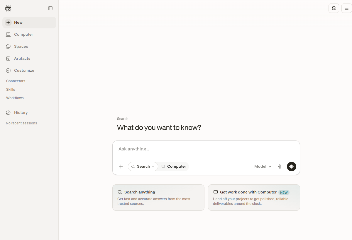 Perplexity screenshot