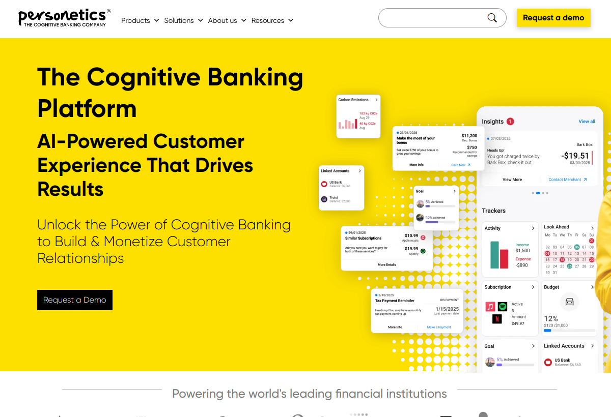 Personetics screenshot