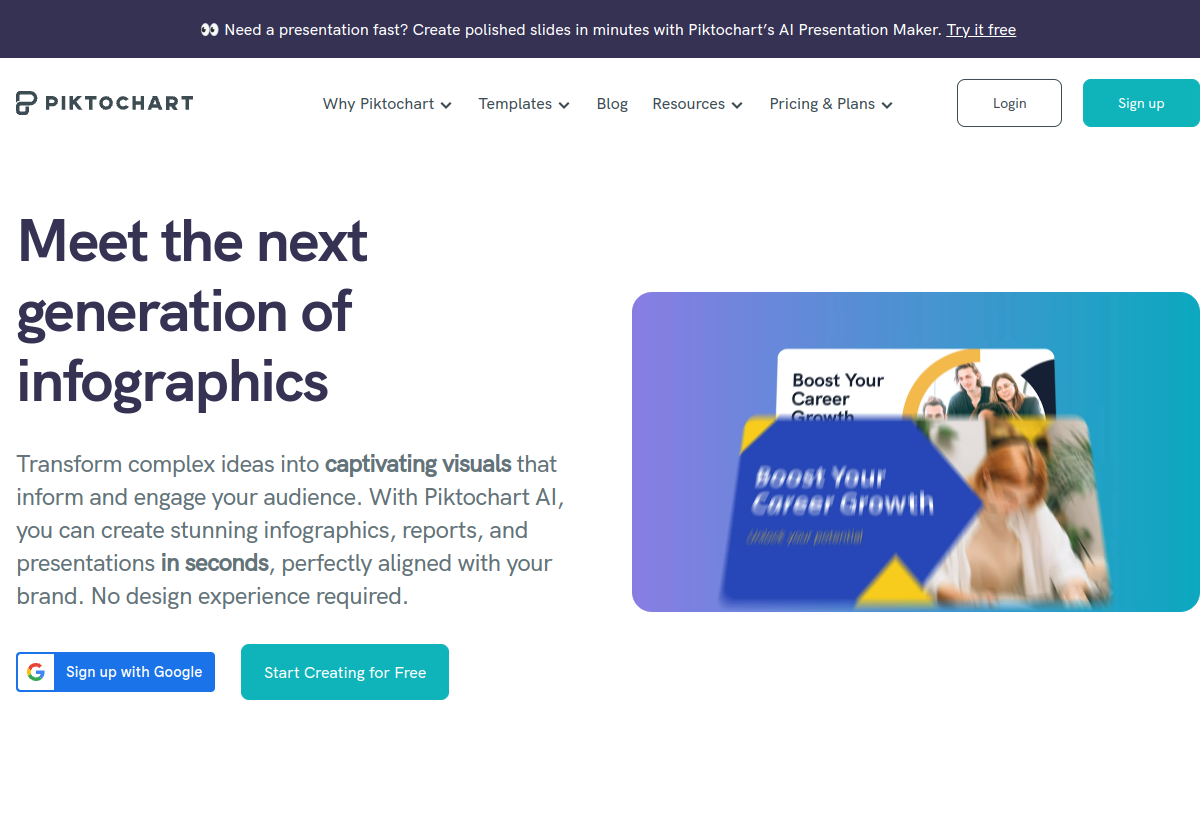 Piktochart AI screenshot