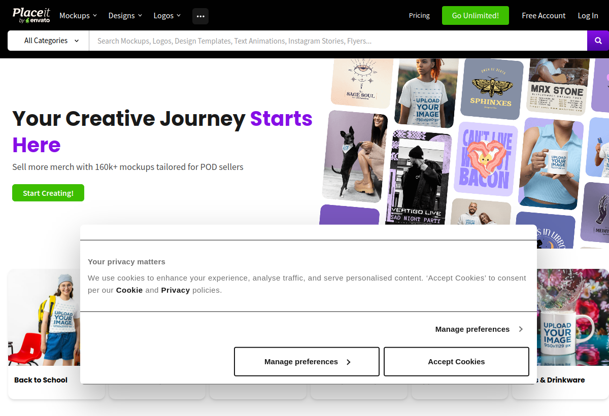 Placeit screenshot