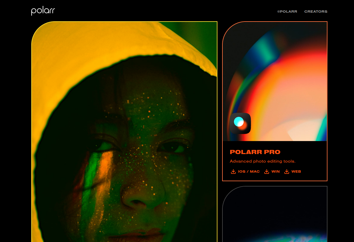 Polarr screenshot