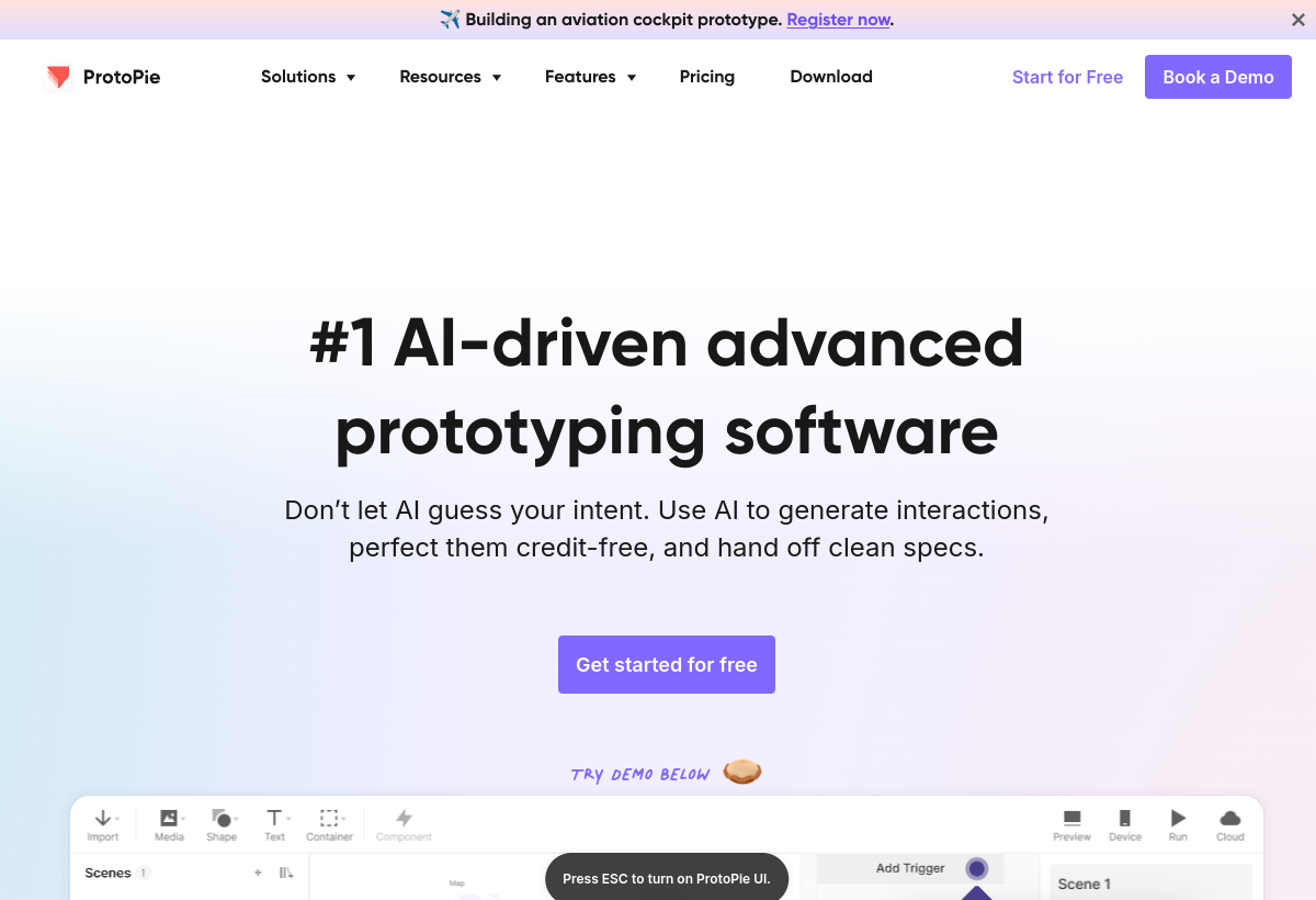 ProtoPie screenshot
