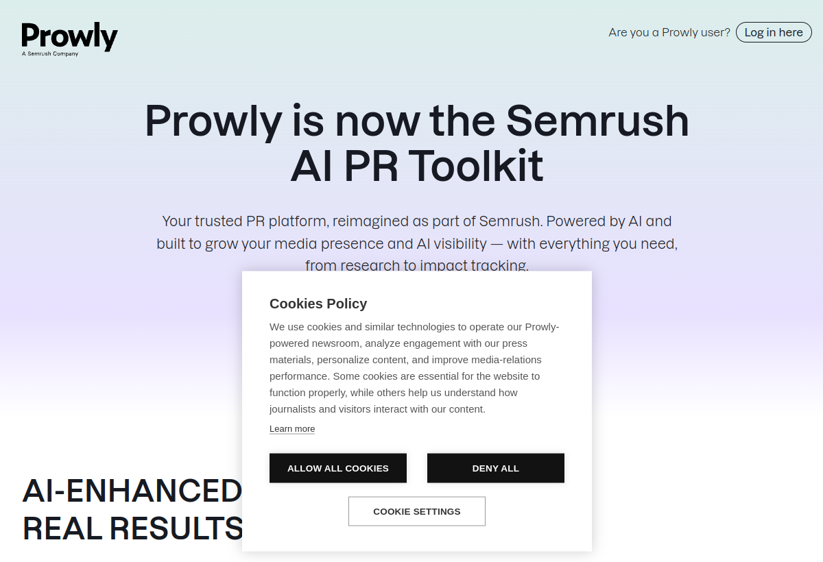 Prowly screenshot