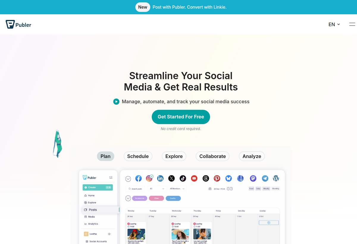 Publer screenshot