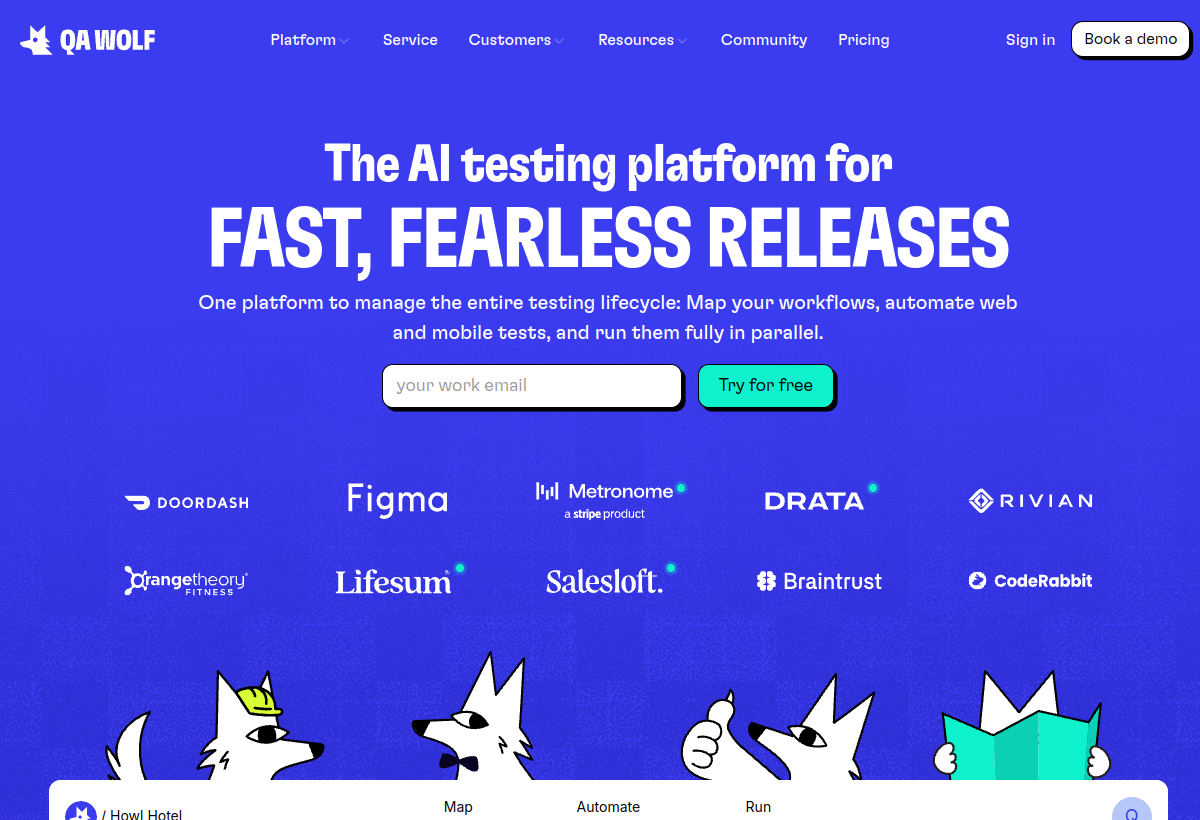 QA Wolf screenshot