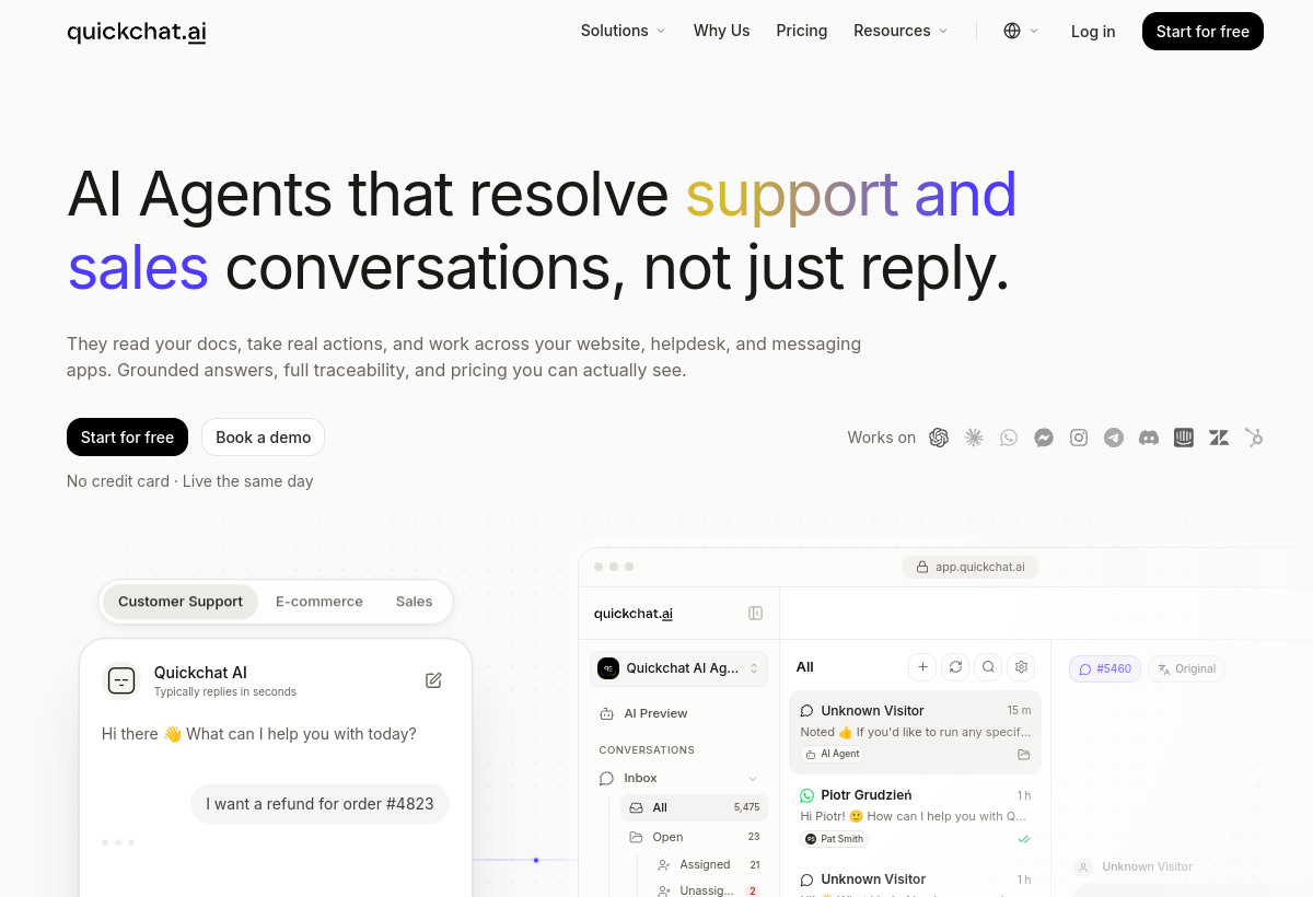 Quickchat AI screenshot