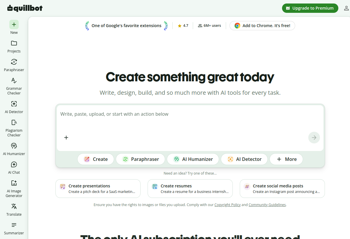 QuillBot screenshot