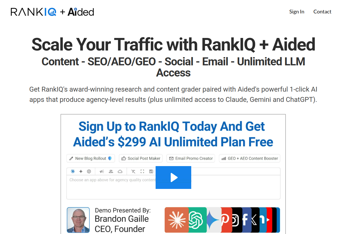 RankIQ screenshot