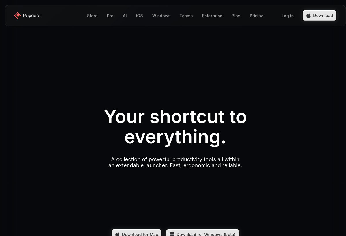 Raycast screenshot