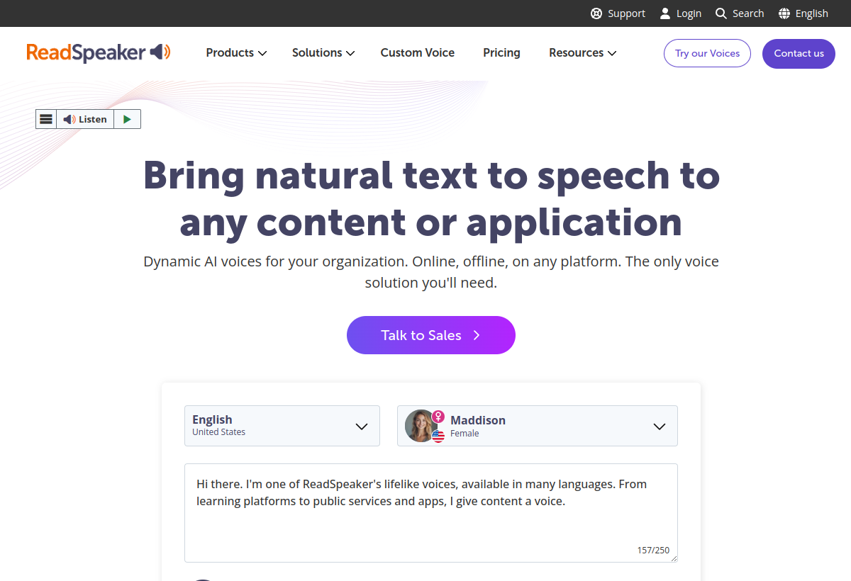 ReadSpeaker screenshot