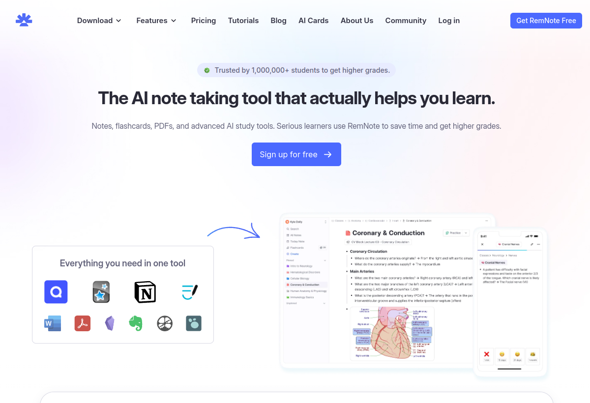 RemNote screenshot