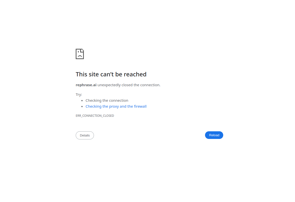 Rephrase.ai screenshot