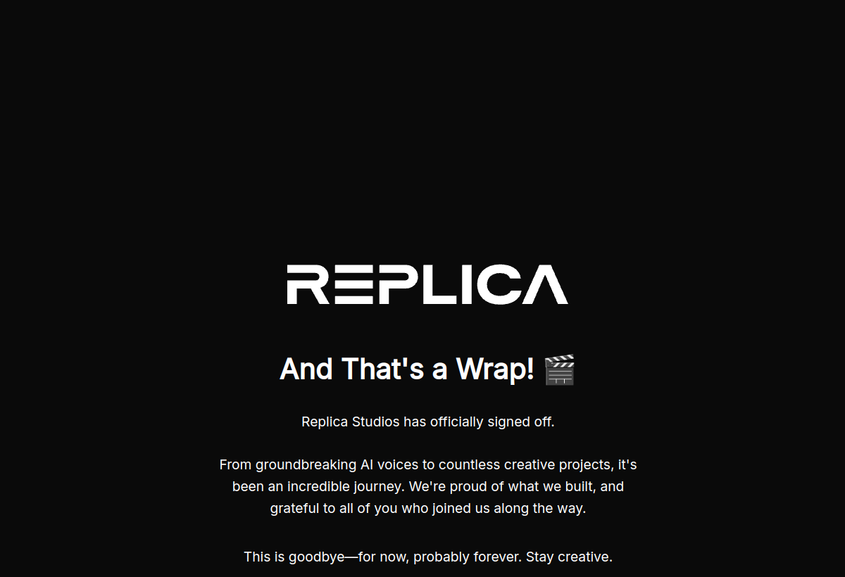Replica Studios screenshot