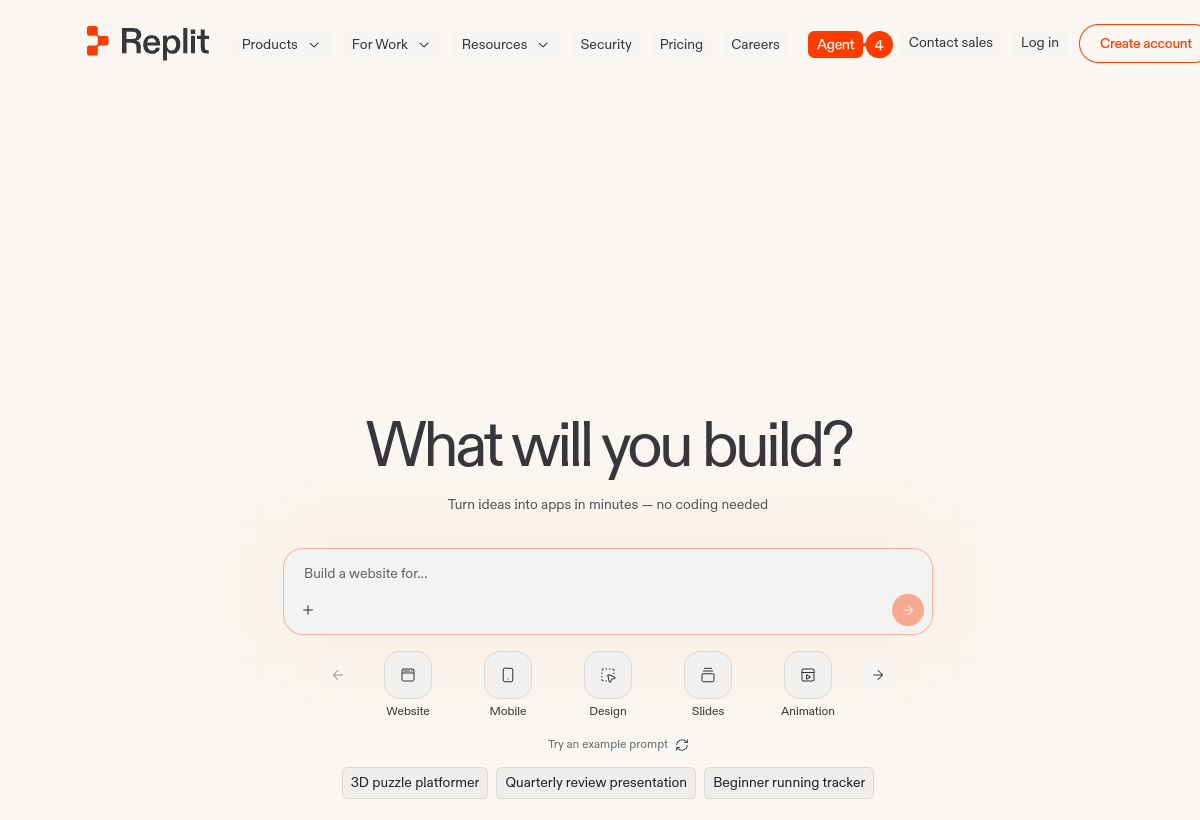 Replit AI screenshot