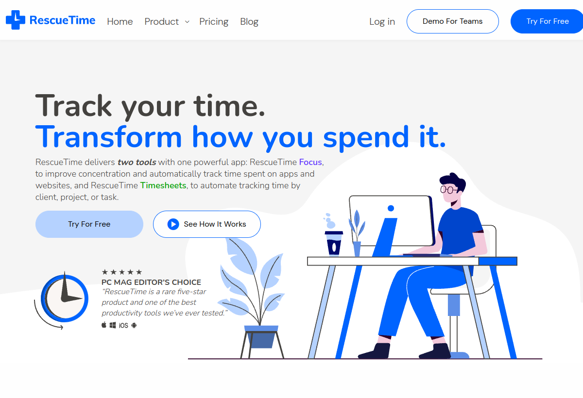 RescueTime screenshot