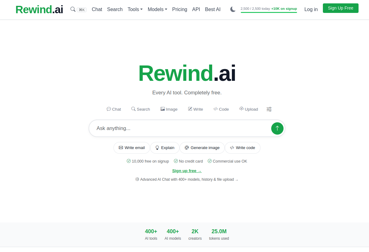Rewind AI screenshot