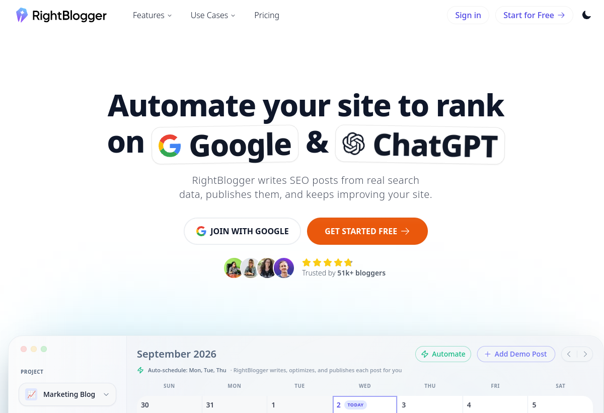 RightBlogger screenshot