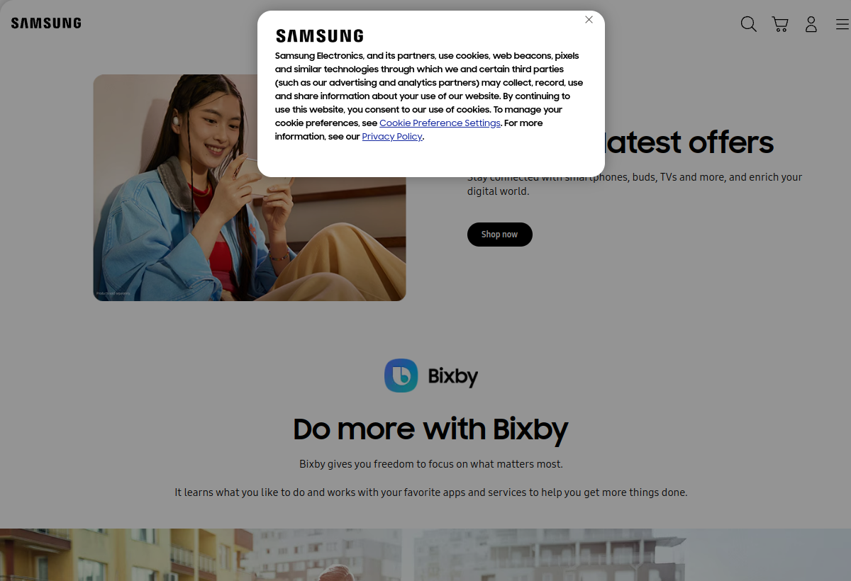 Bixby screenshot