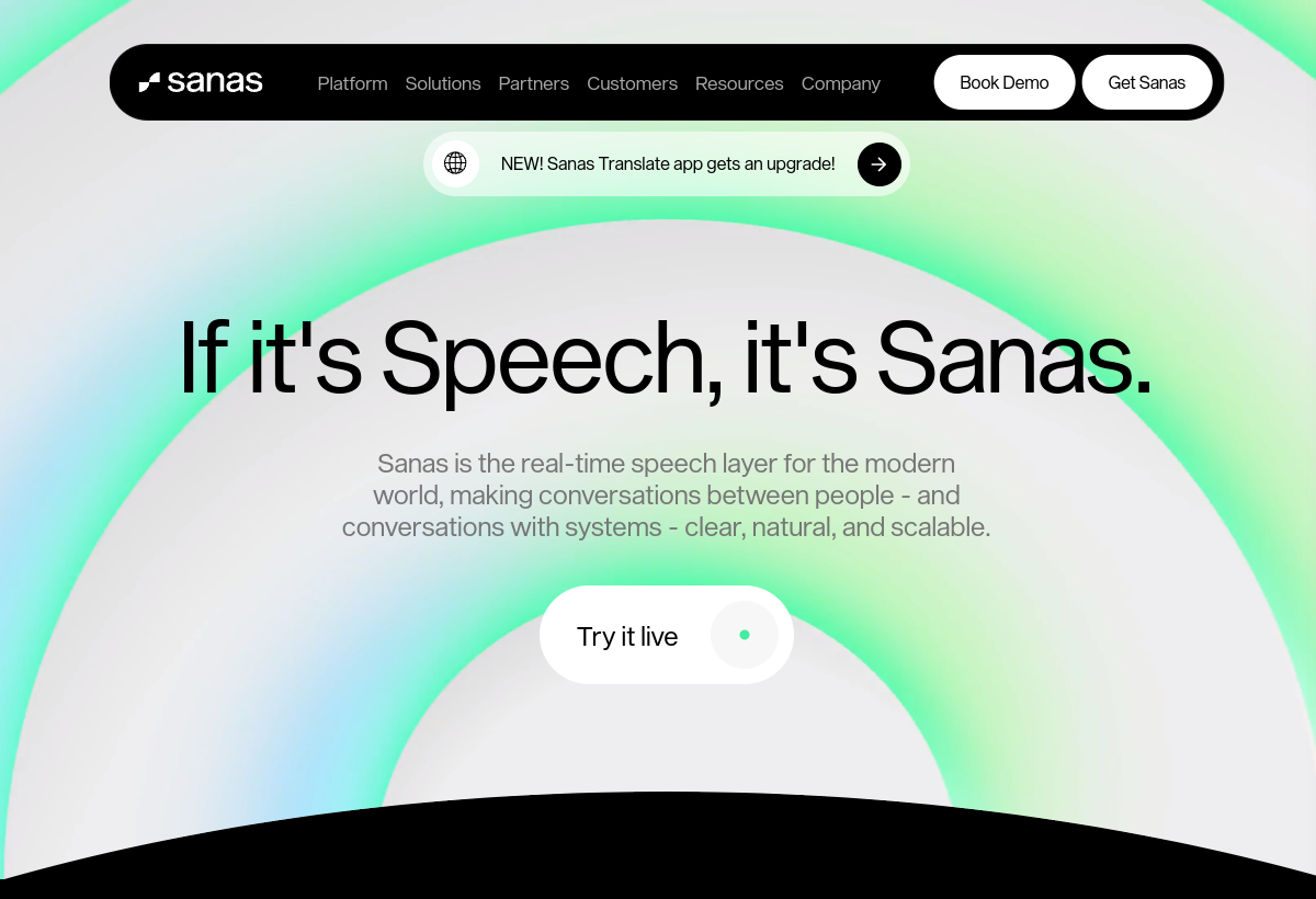 Sanas screenshot