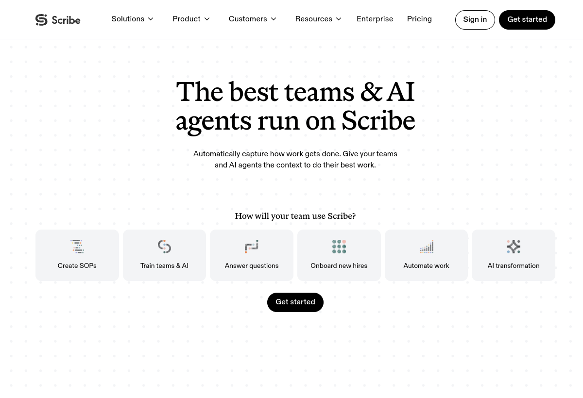 Scribe screenshot