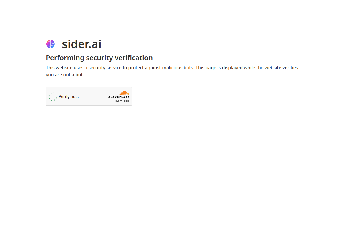 Sider screenshot