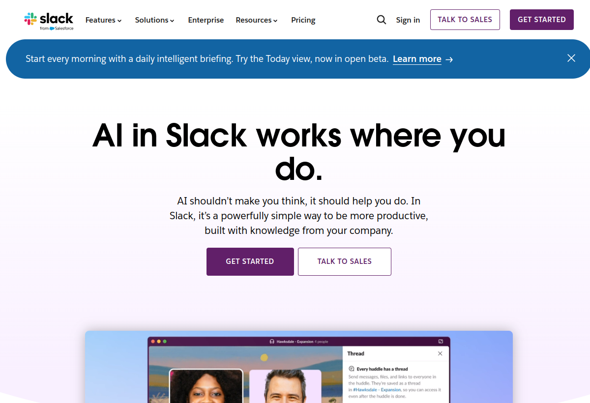 Slack AI screenshot