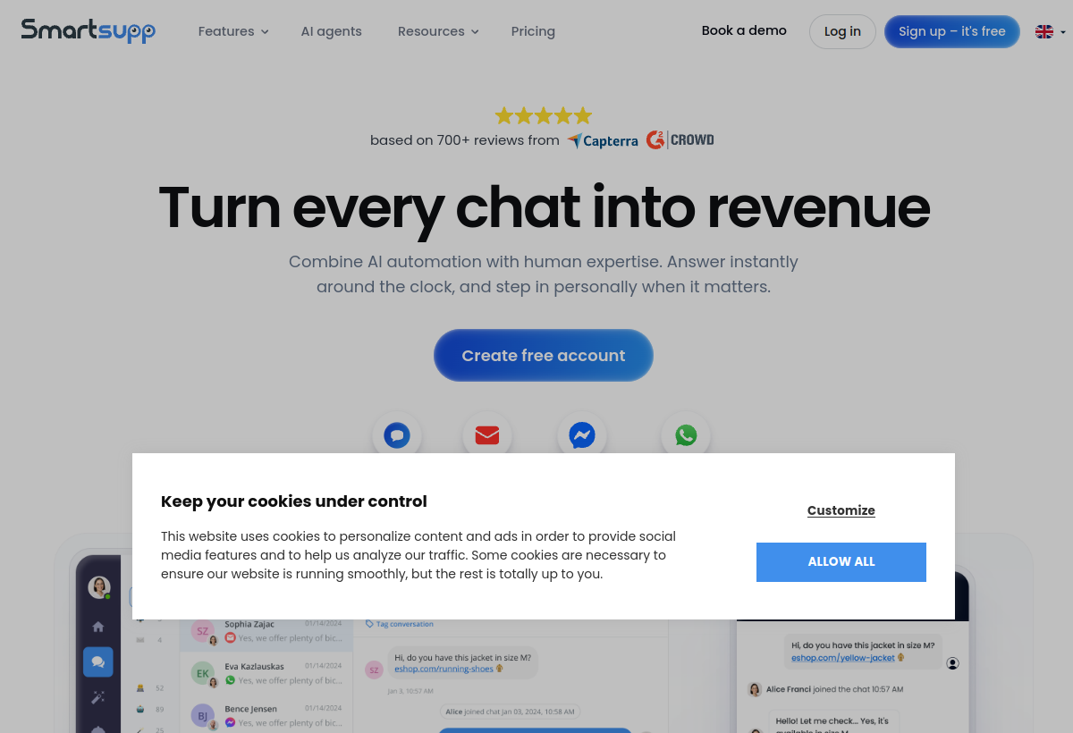 Smartsupp screenshot